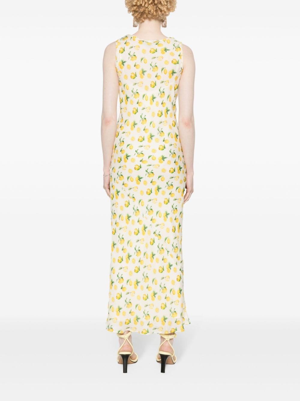 Tonale lemon-print maxi dress - 4
