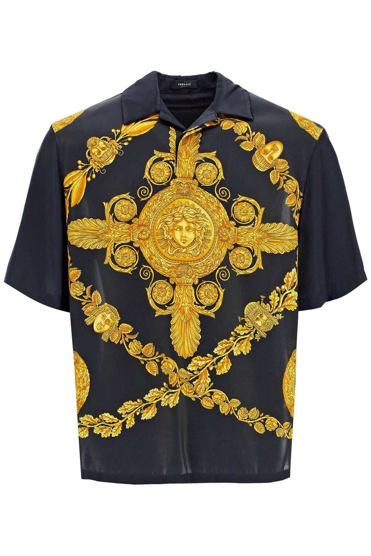 MASCHER BAROQUE SATIN POLO SHIRT - 1