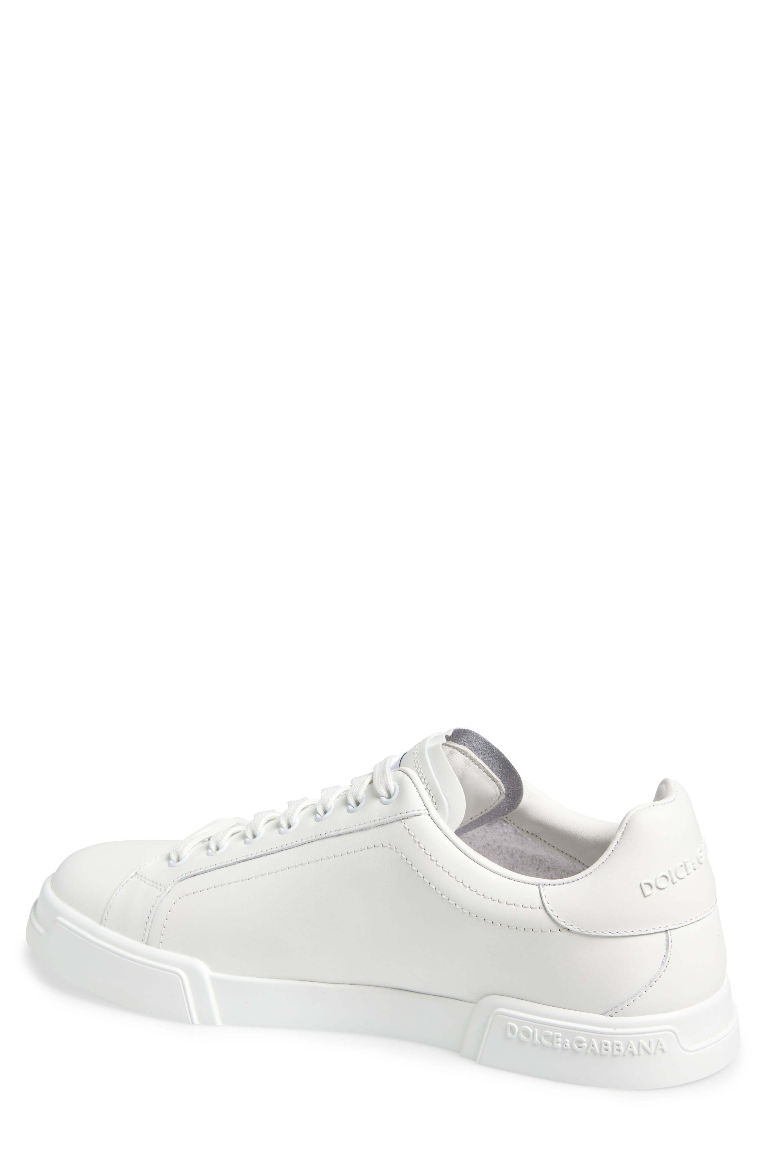 Dolce&Gabbana Nappato Sneaker in 80002 Bianco Ottico at Nordstrom - 2