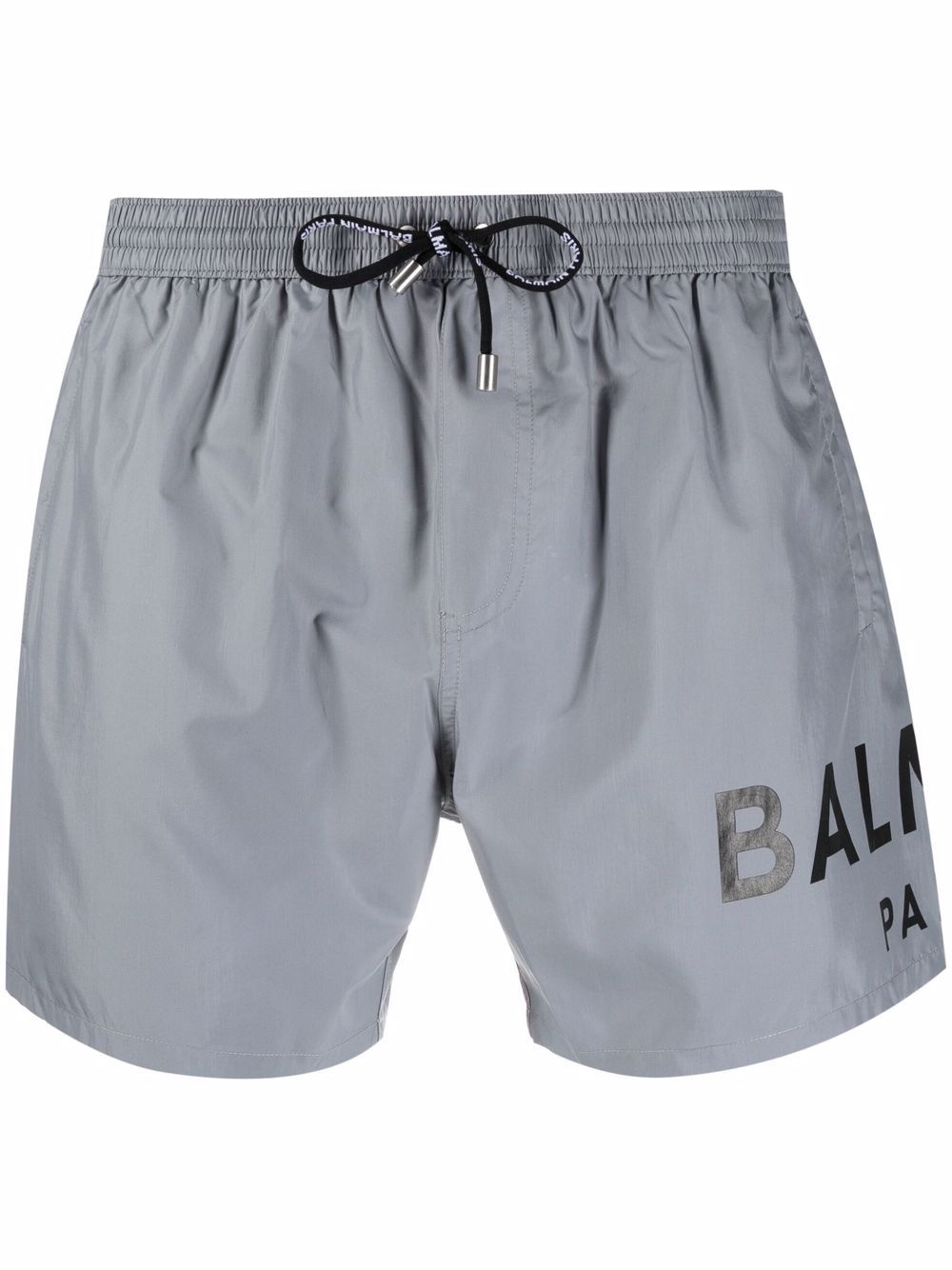 logo-print drawstring swim shorts - 1