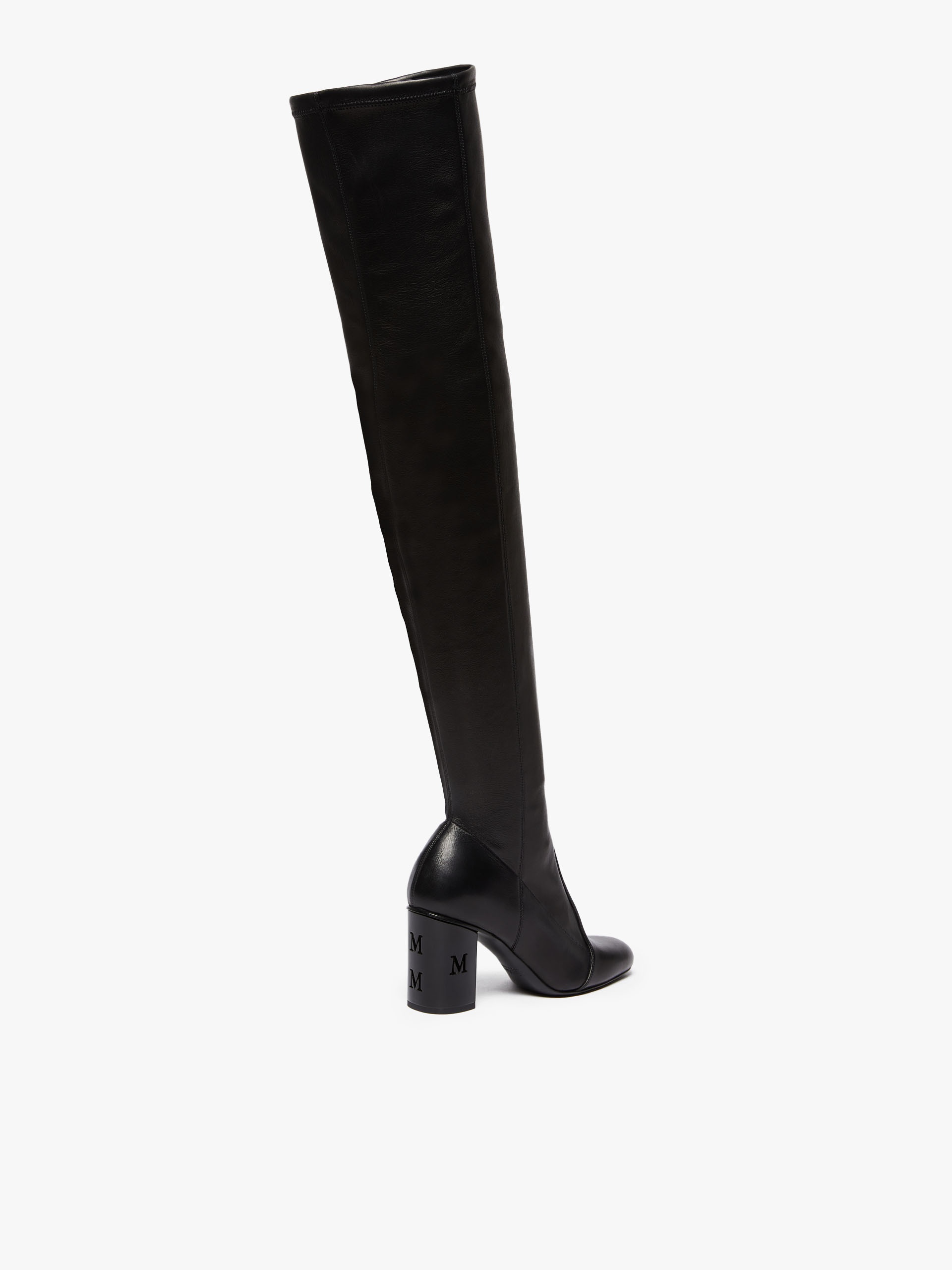 DAMIERBOOT Stretch nappa-leather thigh-high boots - 3