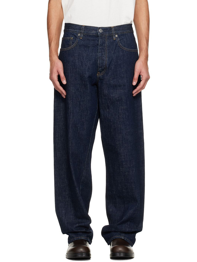 Blue Wide Twist Jeans 1