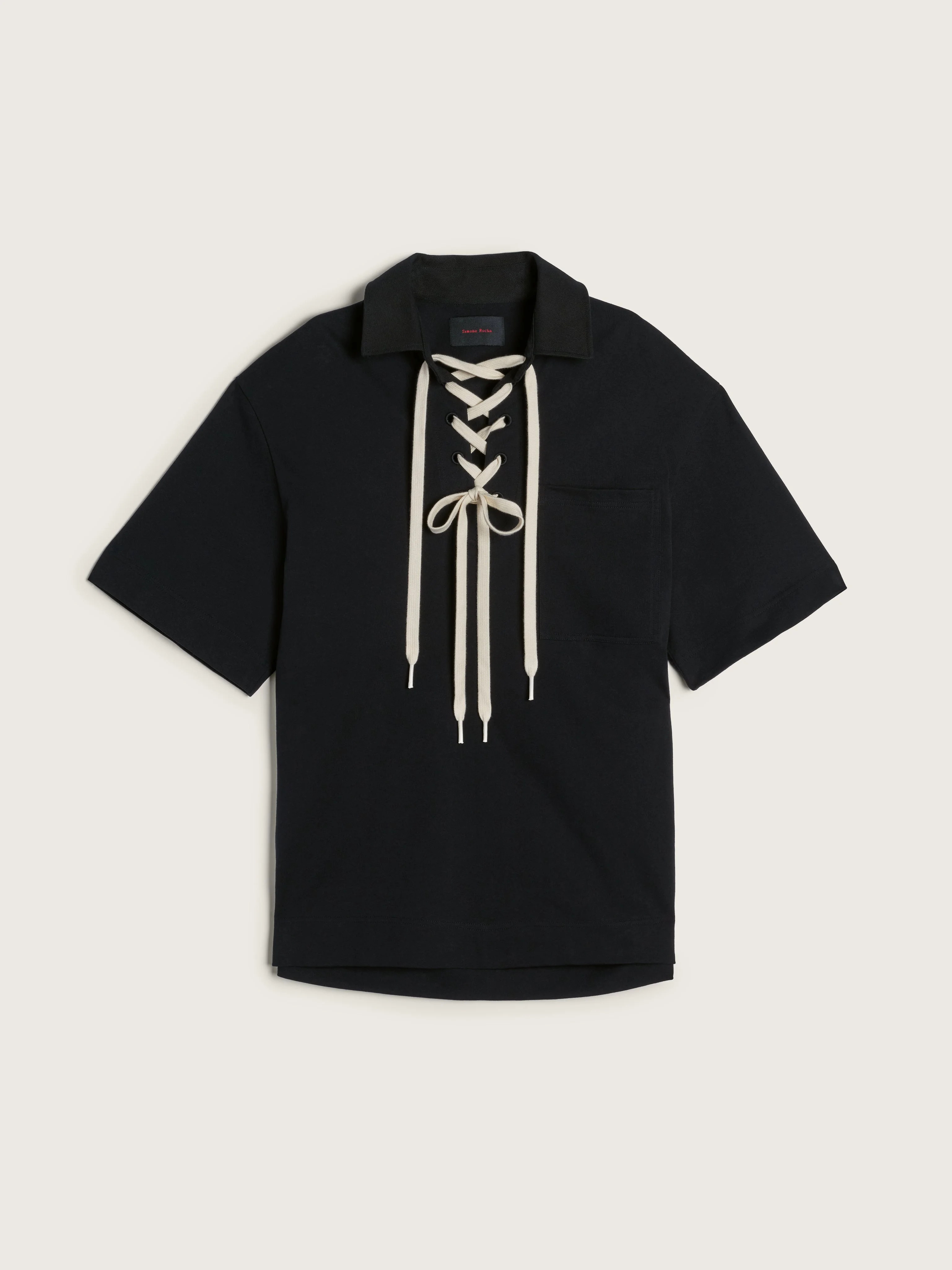 Lace Up Rugby Polo - 1