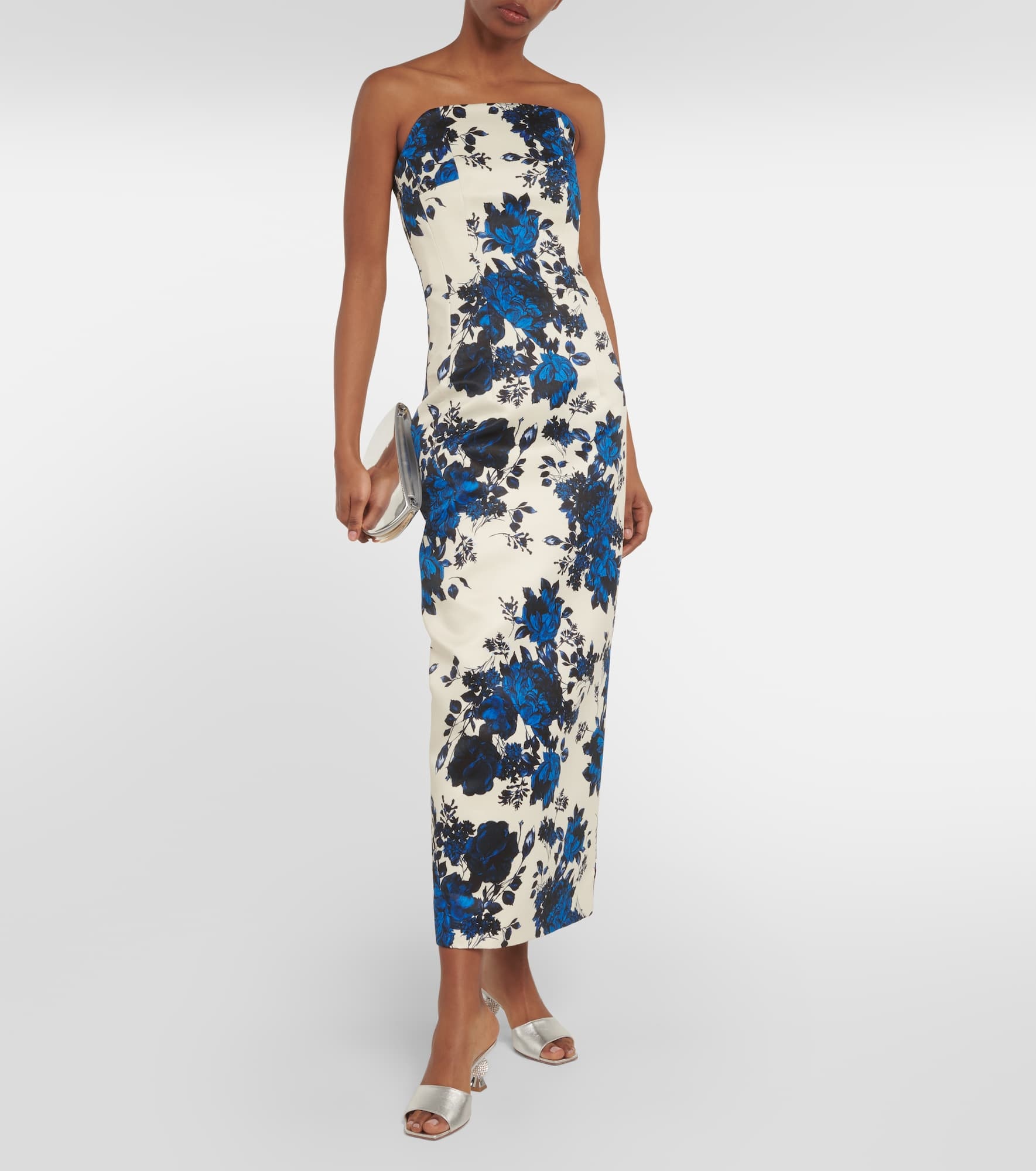Yulie floral taffeta midi dress - 2
