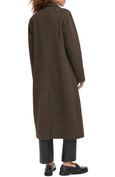 Levi's Houndstooth Check Double Breasted Long Coat in Black/Sealbrown/Dune Hndstth outlook