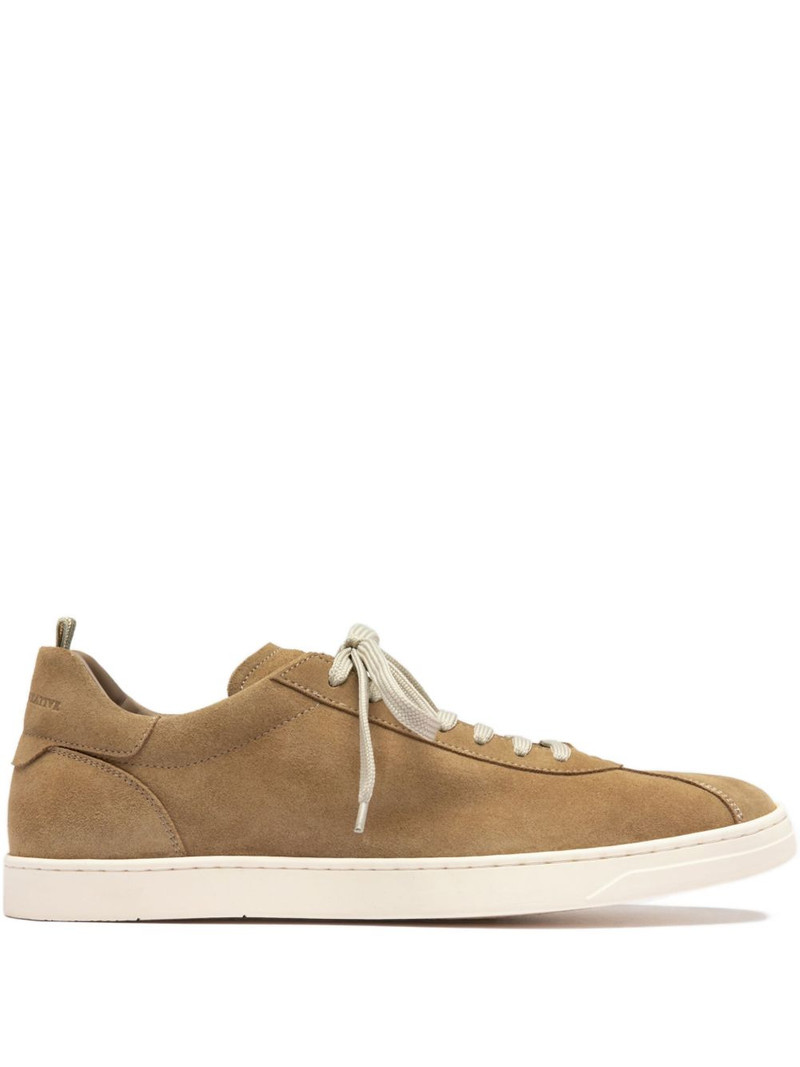 lace-up suede sneakers 1