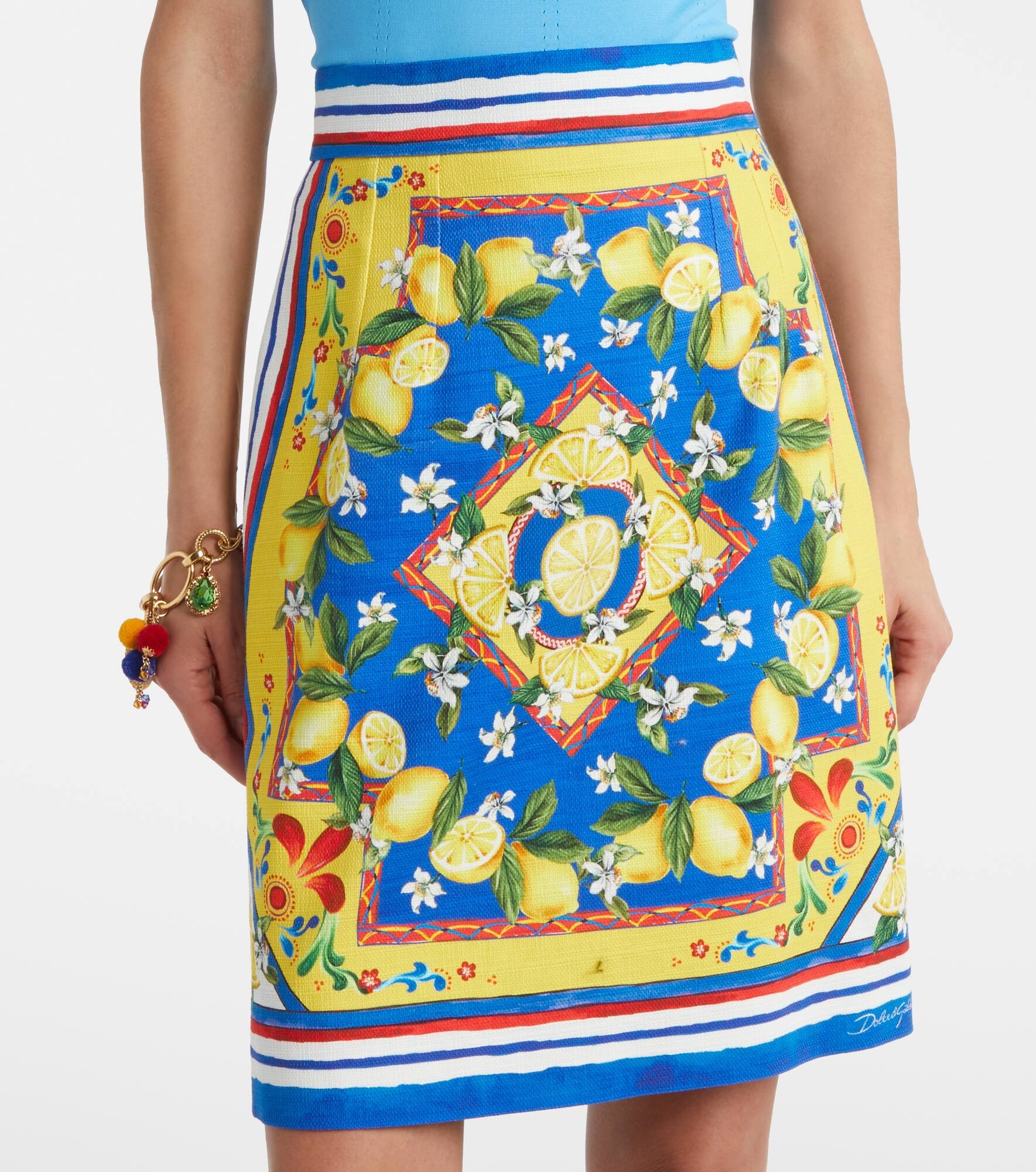 Printed cotton-blend miniskirt - 4