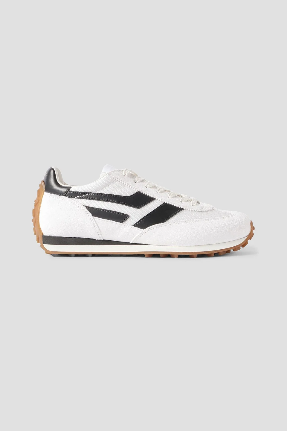 Mick leather-trimmed suede and mesh sneakers - 1