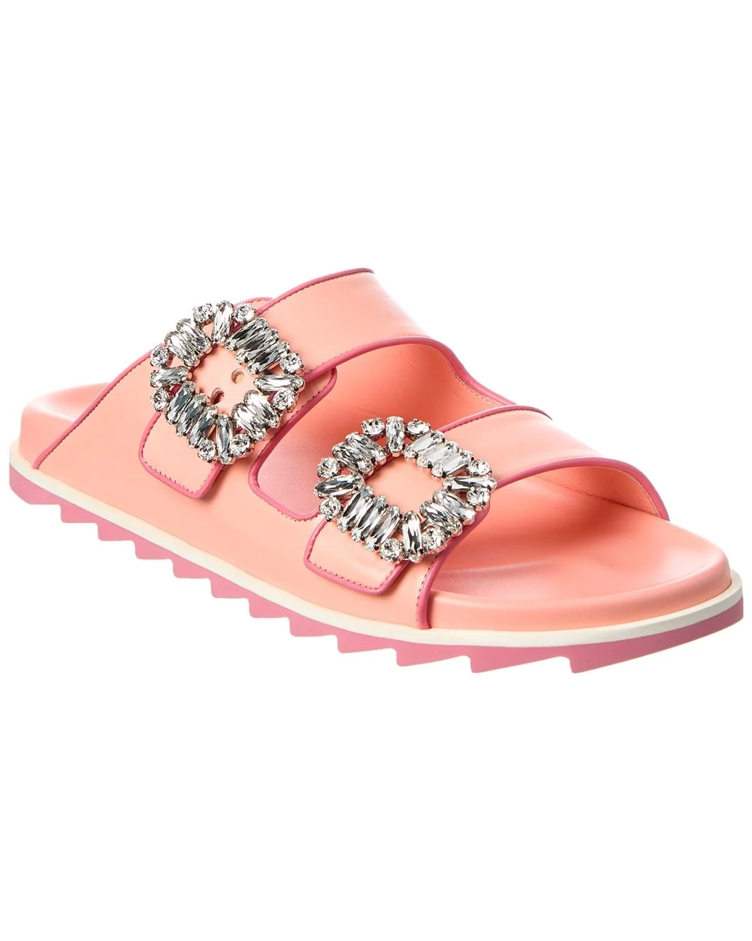 Roger Vivier Viv Strass Buckle Slide - 1