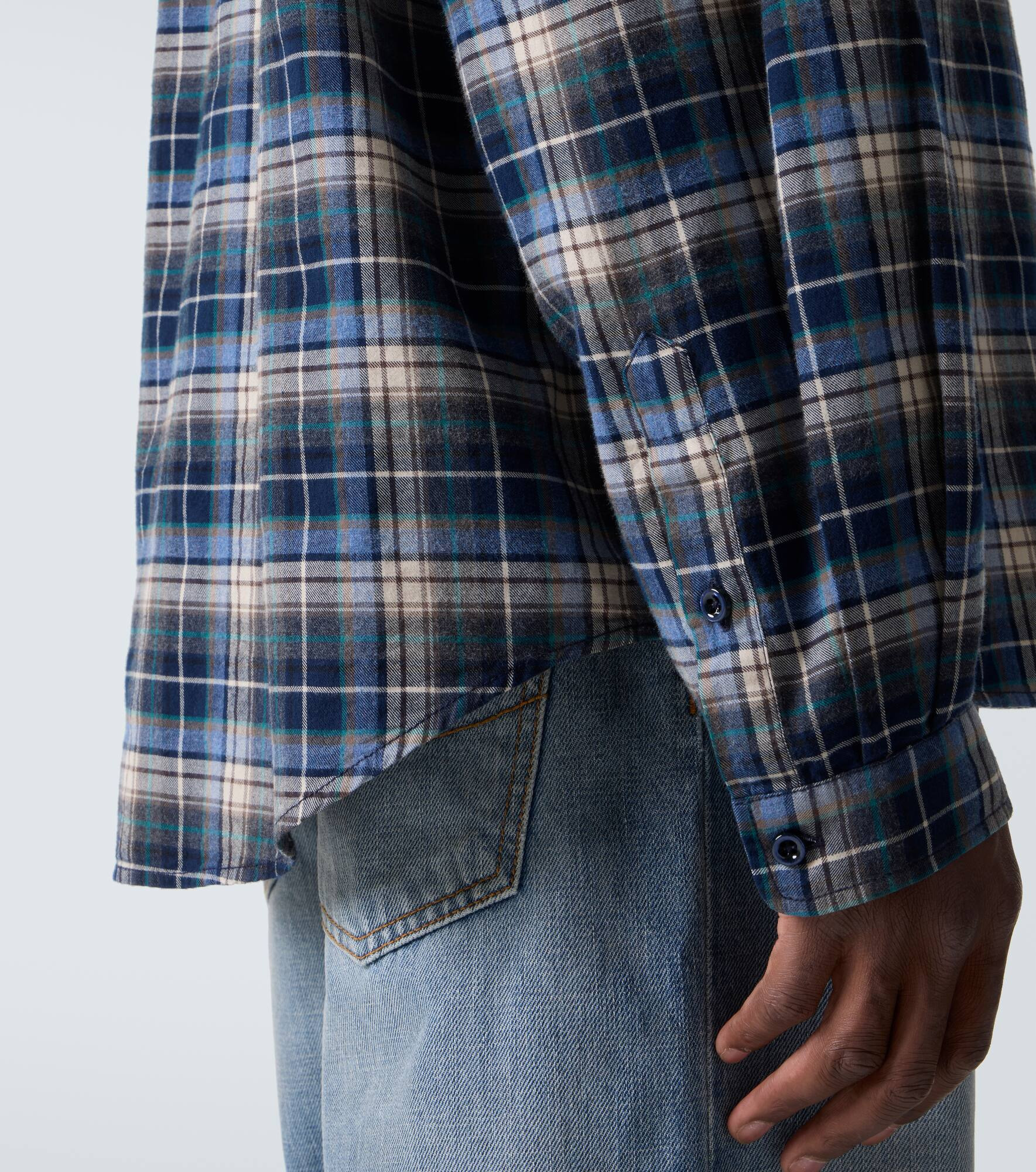 Plaid cotton shirt - 6