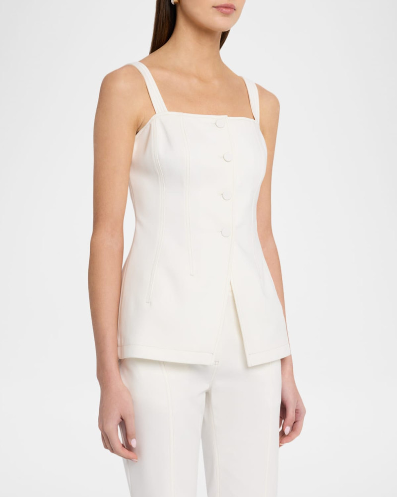 Elana Sleeveless Denim Top 4