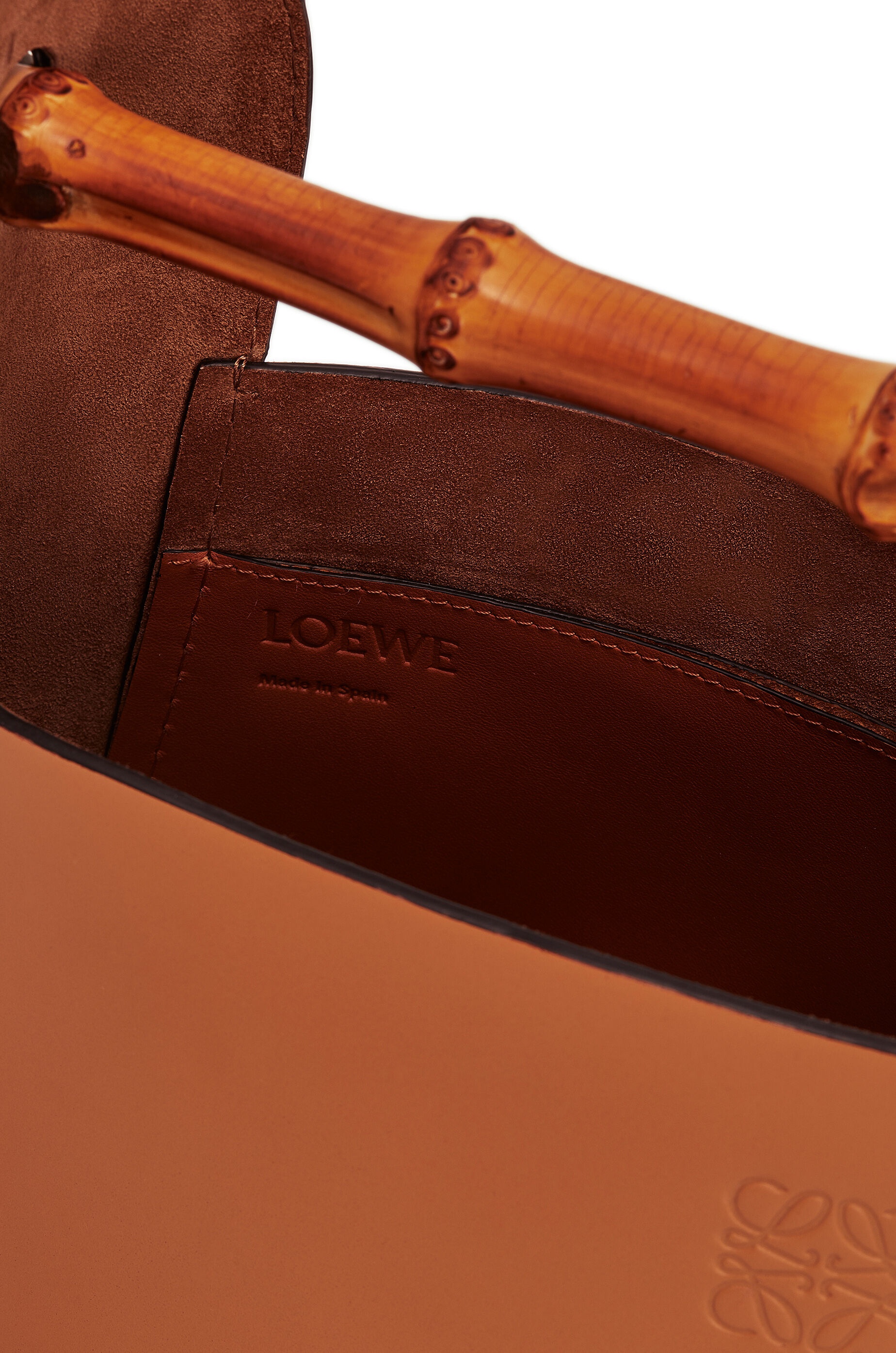 Bamboo bucket bag in calfskin - 5