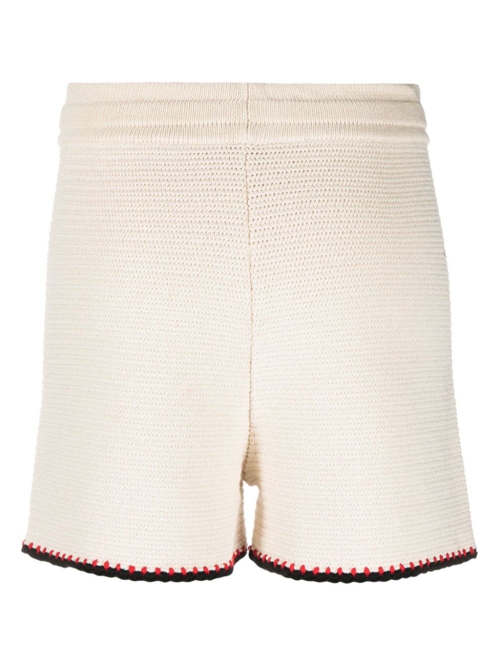 high-waisted cotton shorts - 2