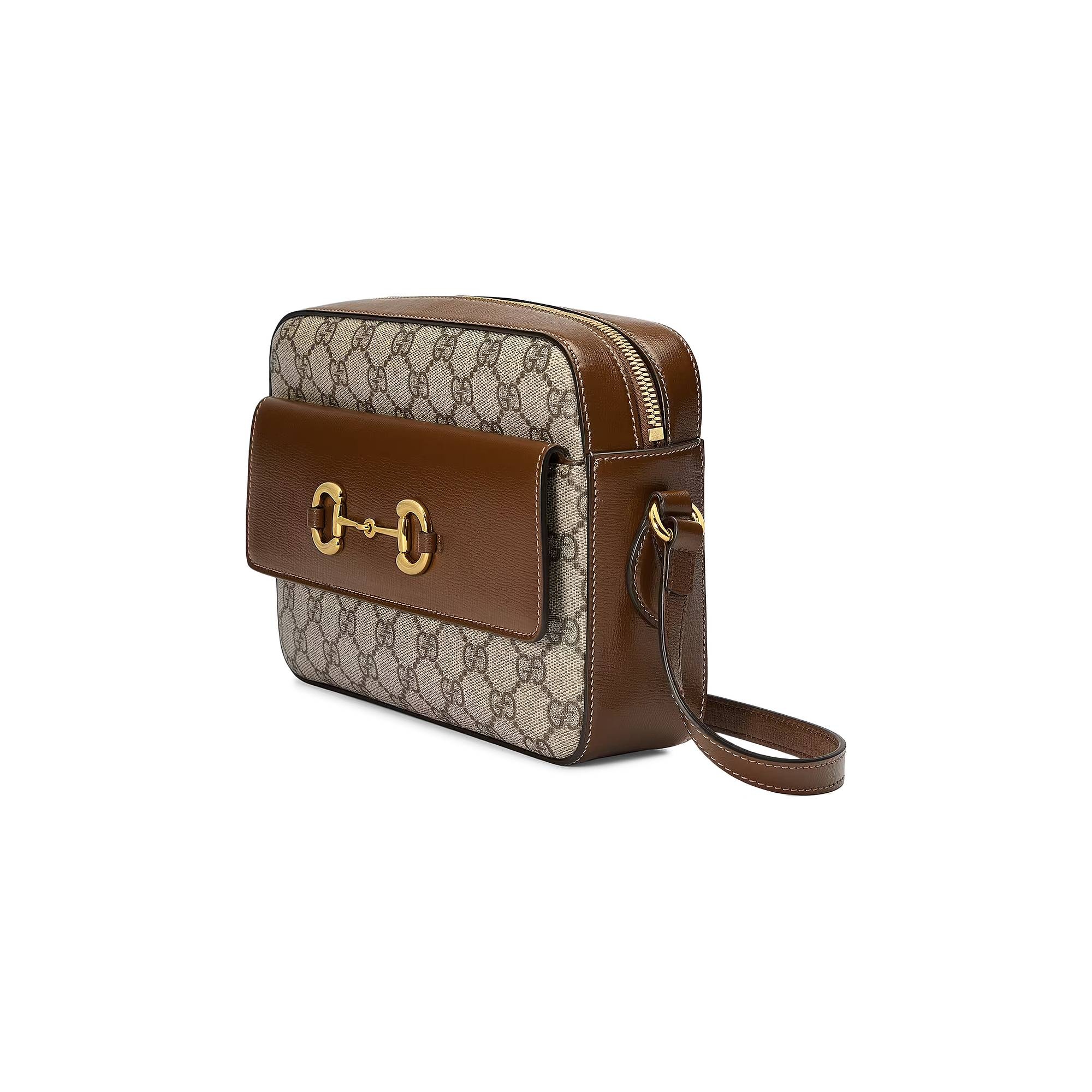Gucci Horsebit 1955 Small Shoulder Bag 'Beige/Ebony' - 1