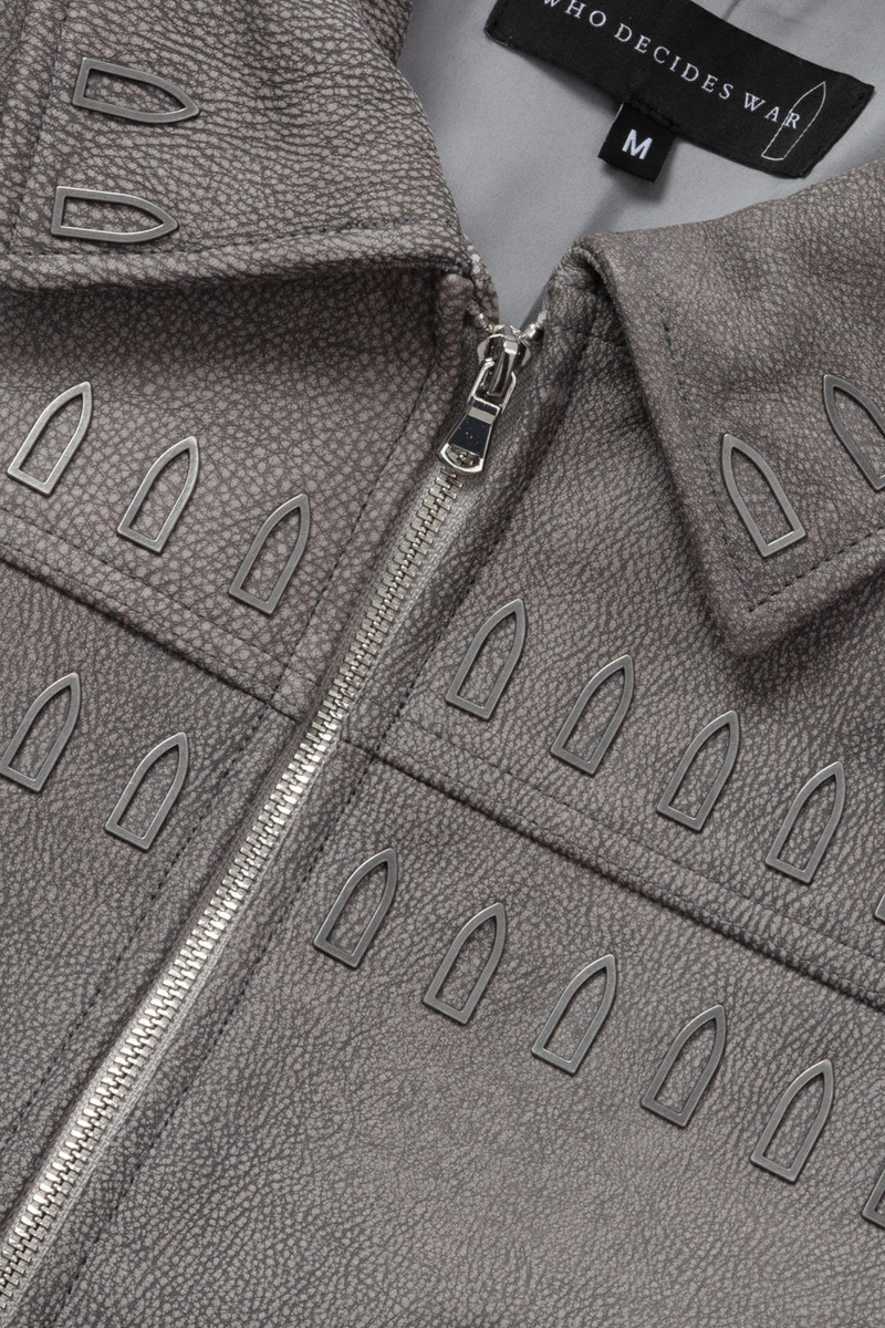 WHO DECIDES WAR HARDWARE LEATHER JACKET outlook
