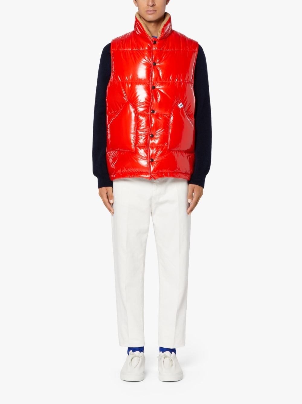 OSAKA BRIGHT ORANGE NYLON GILET | GQF-304 - 2