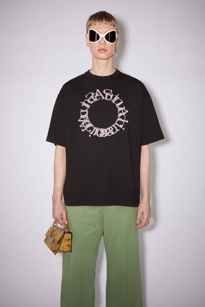 Acne Studios Cotton logo t-shirt - Black outlook