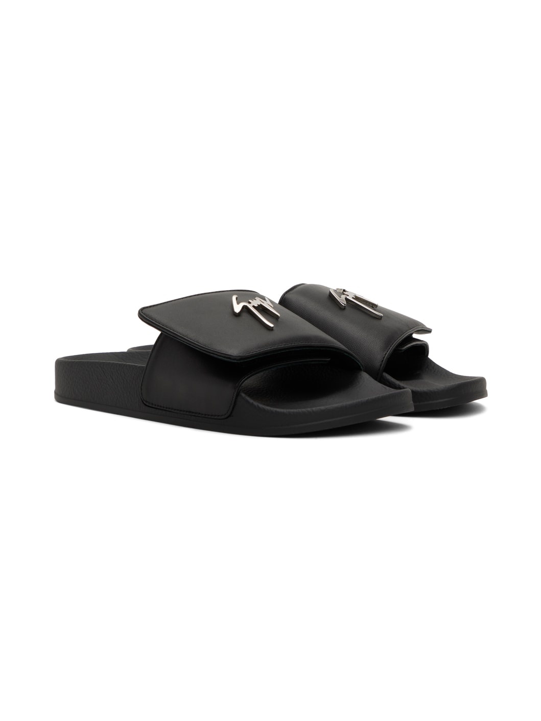 Black New Brett Slides - 4