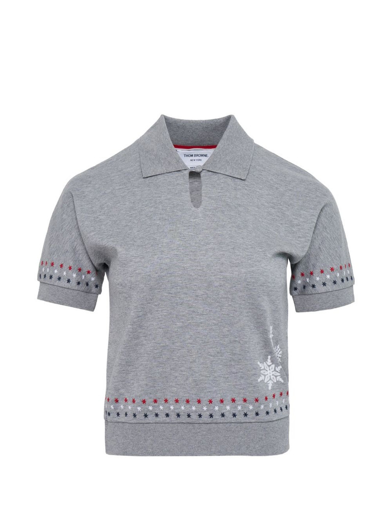 star-motif polo top 1