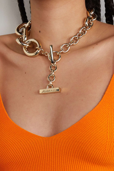 JACQUEMUS Noli gold-tone necklace outlook