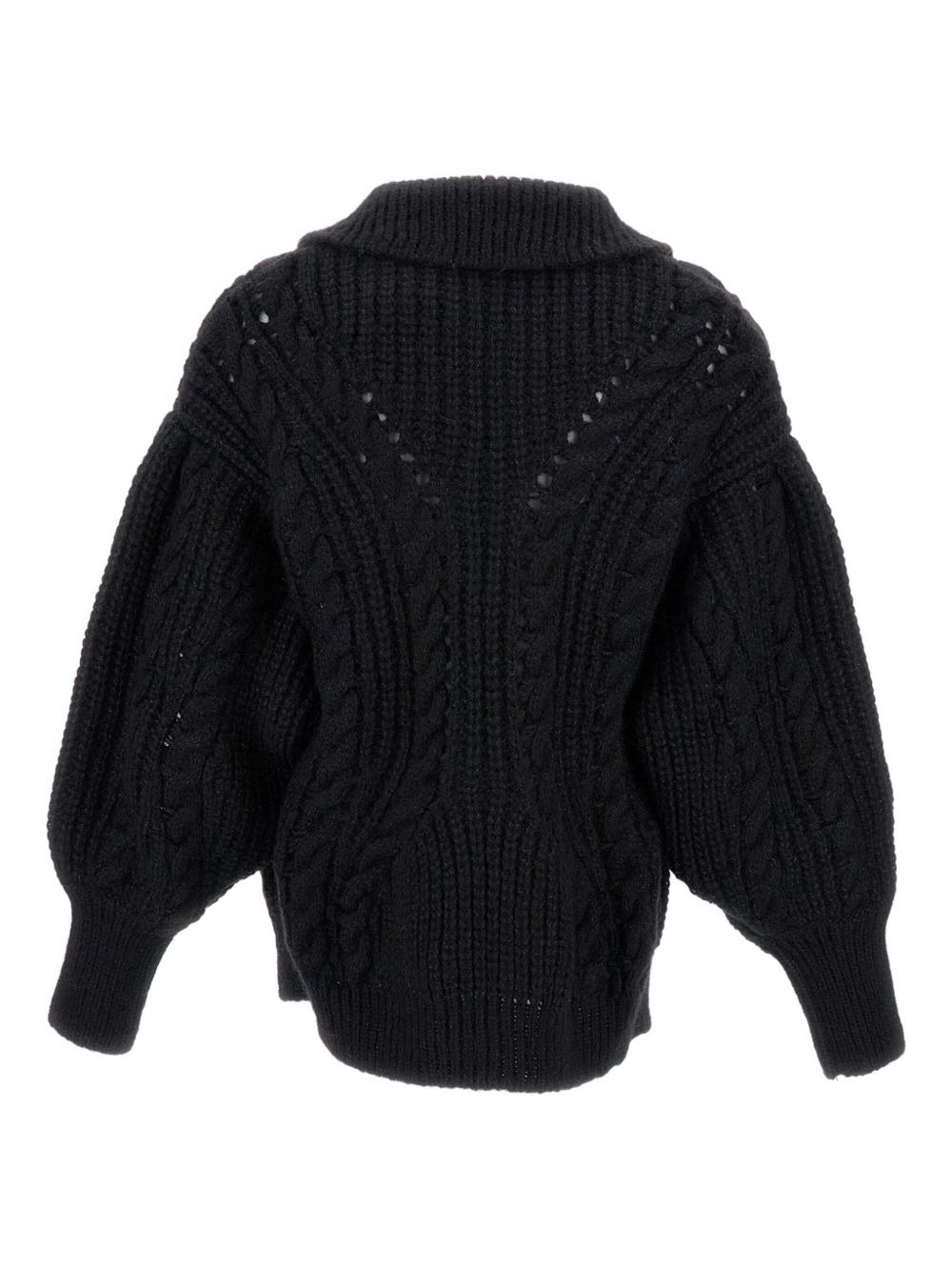 cable-knit embellished cardigan - 2