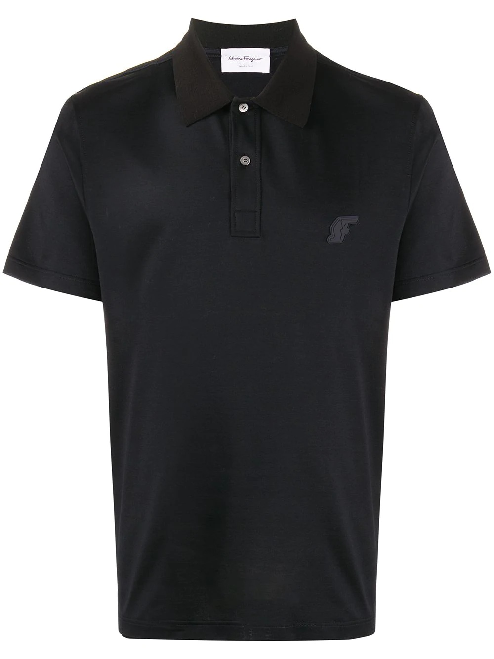 logo patch polo shirt - 1