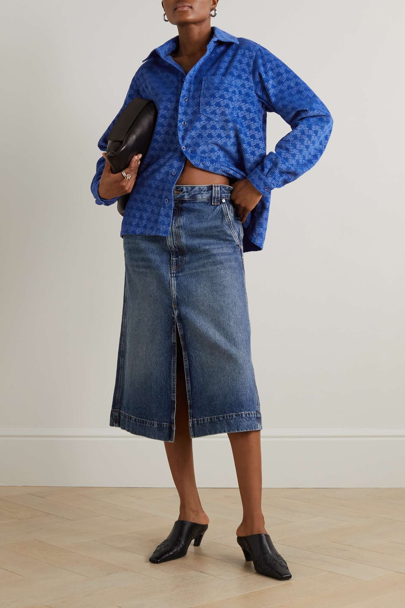 Printed cotton-corduroy shirt - 2