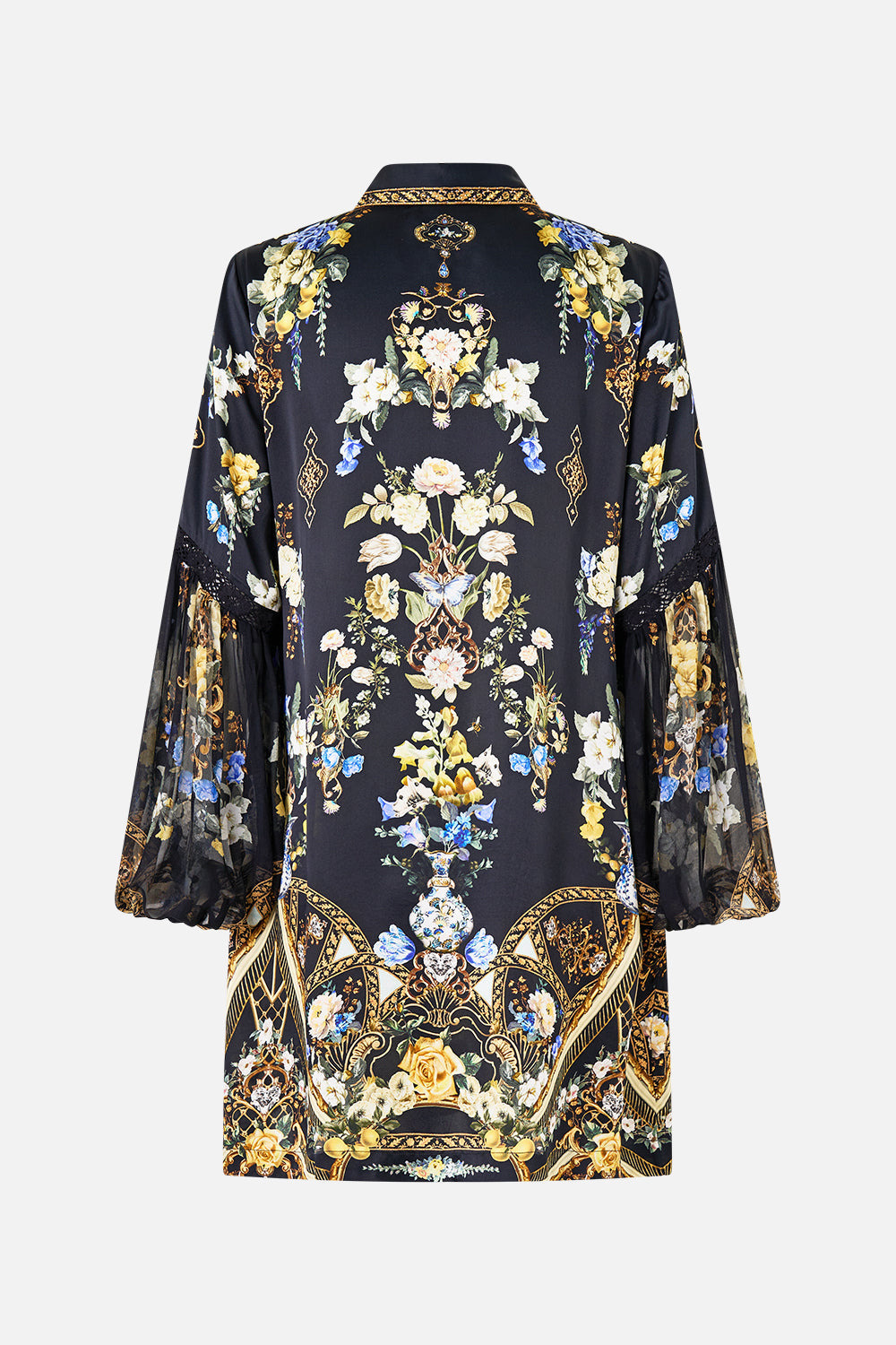SHIRT DRESS WITH BLOUSON SLEEVE - 8
