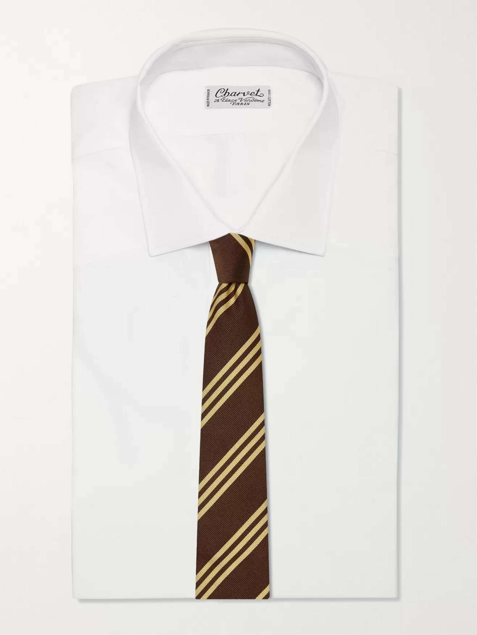 7.5cm Striped Silk-Jacquard Tie - 2