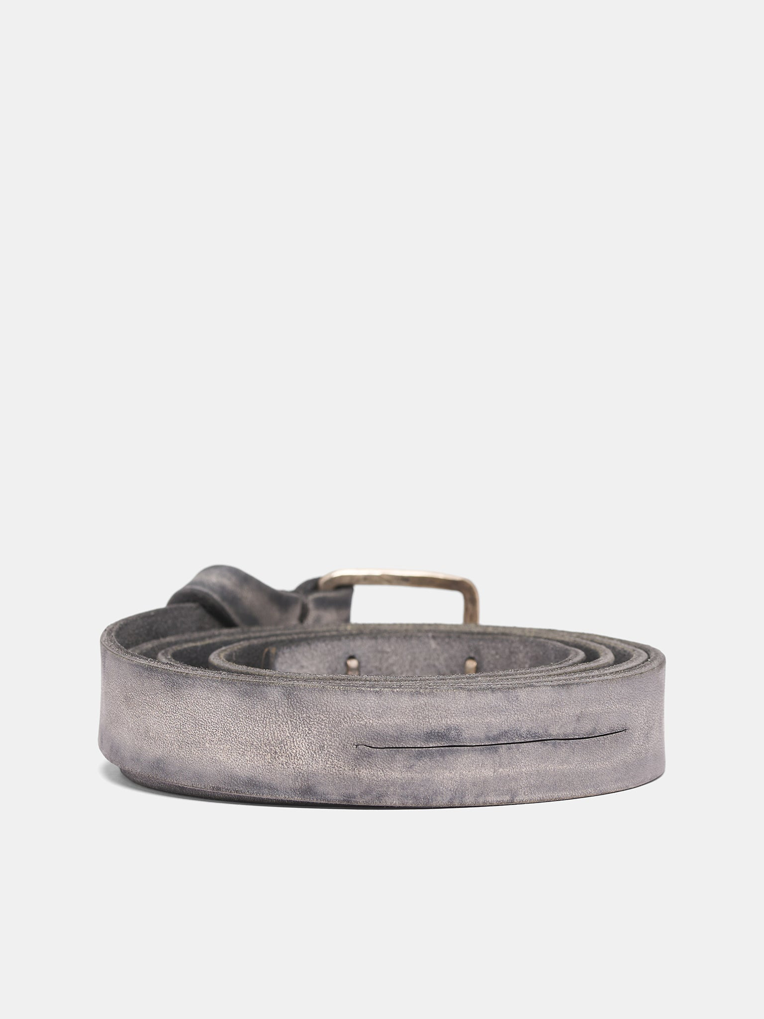 Gray '+' Staple Leather Belt - 2