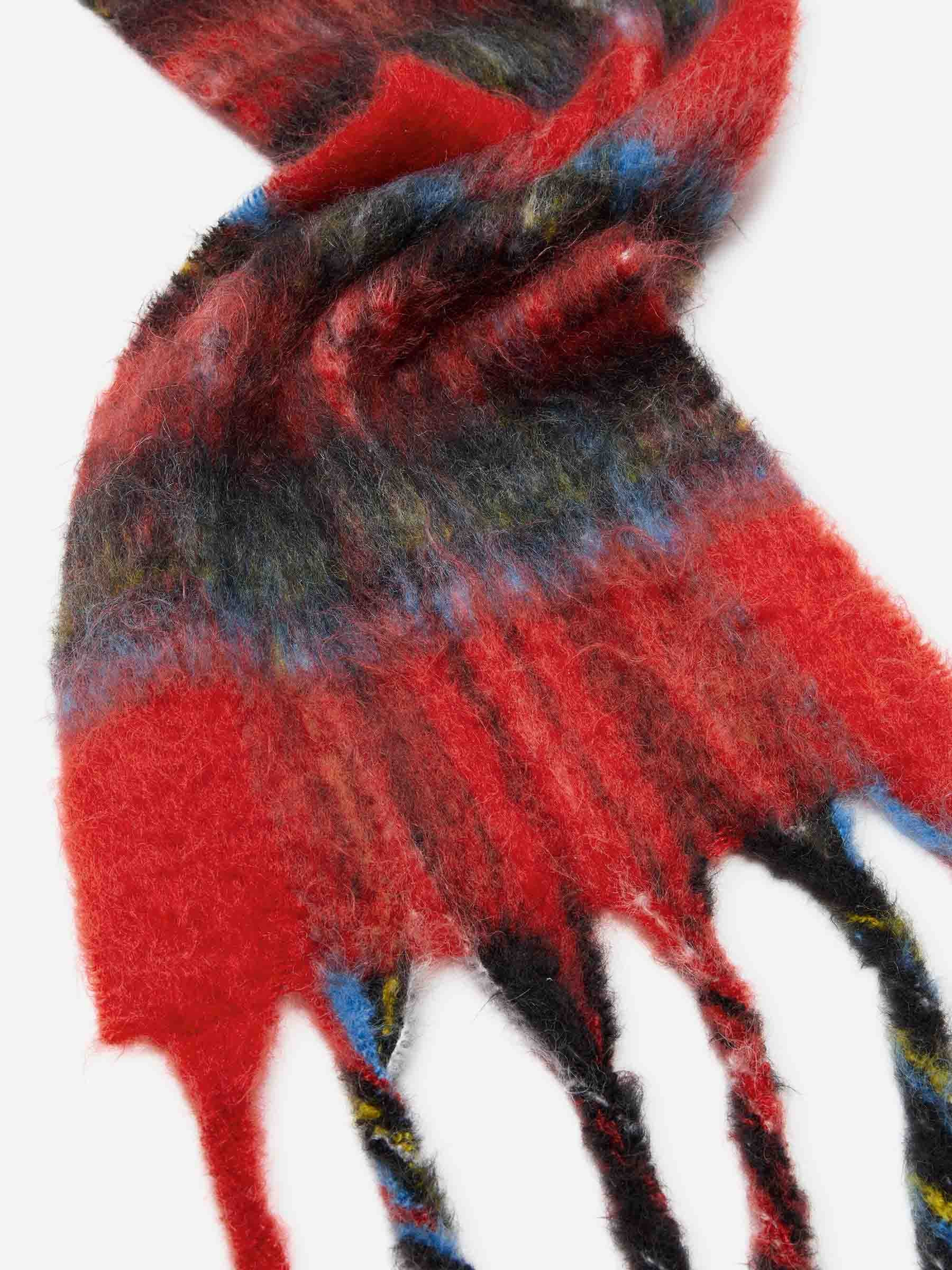 MOHAIR CHECK SCARF - 2