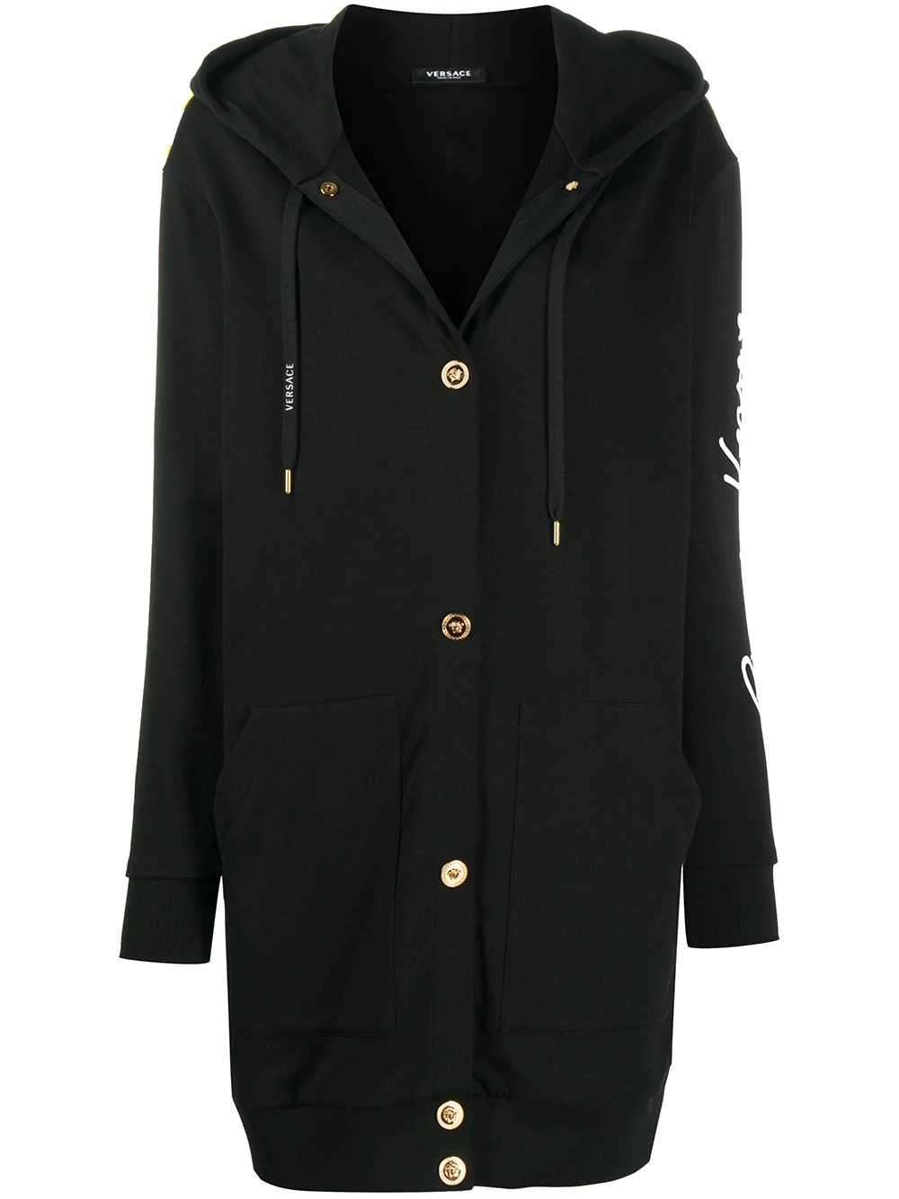 oversized GV Barocco hooded jacket - 1