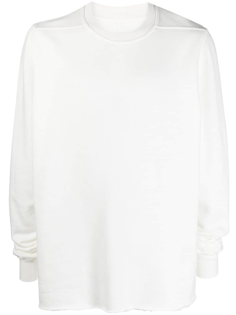 raw-cut jersey sweatshirt - 1