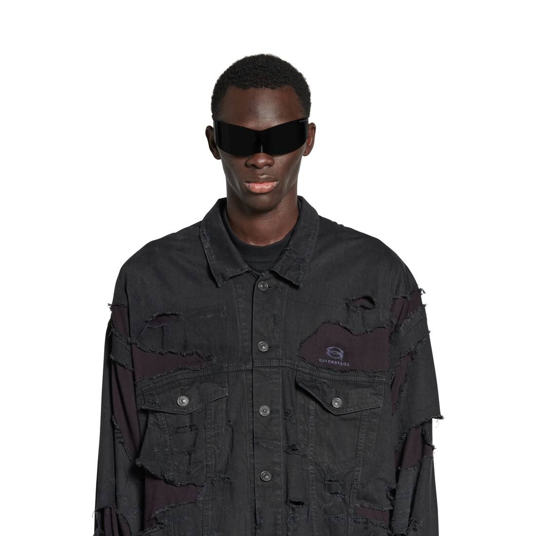 Unity Sports Icon Patchwork Jacket in Black - 5