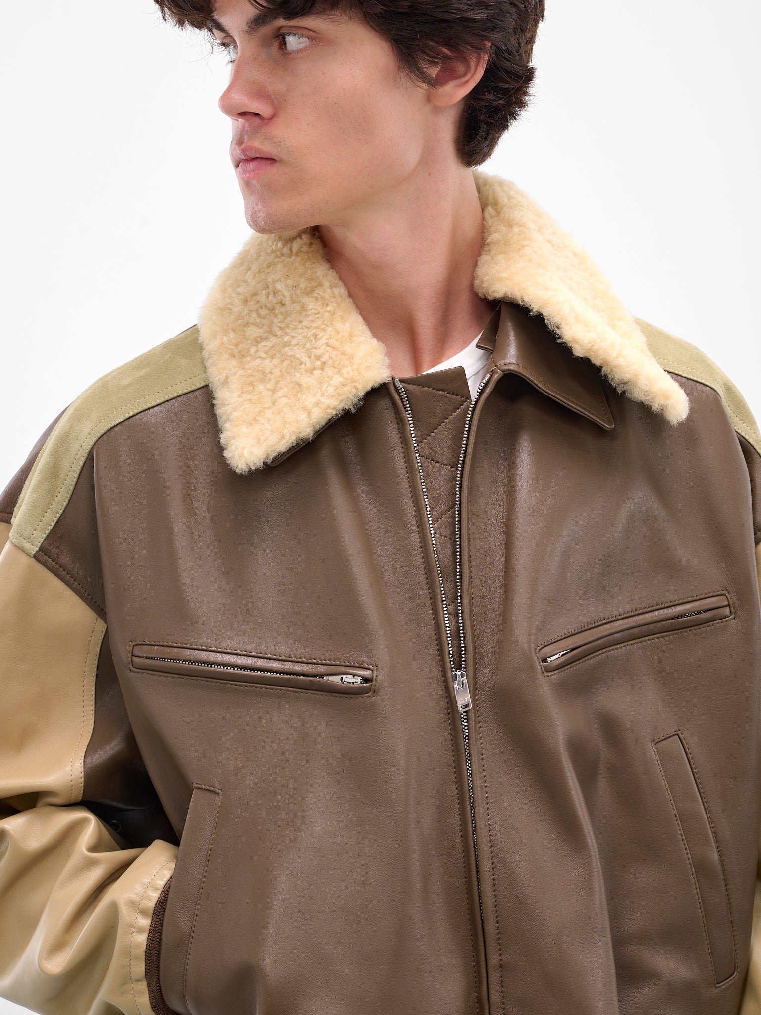 Brown Nappa Leather Blouson - 4
