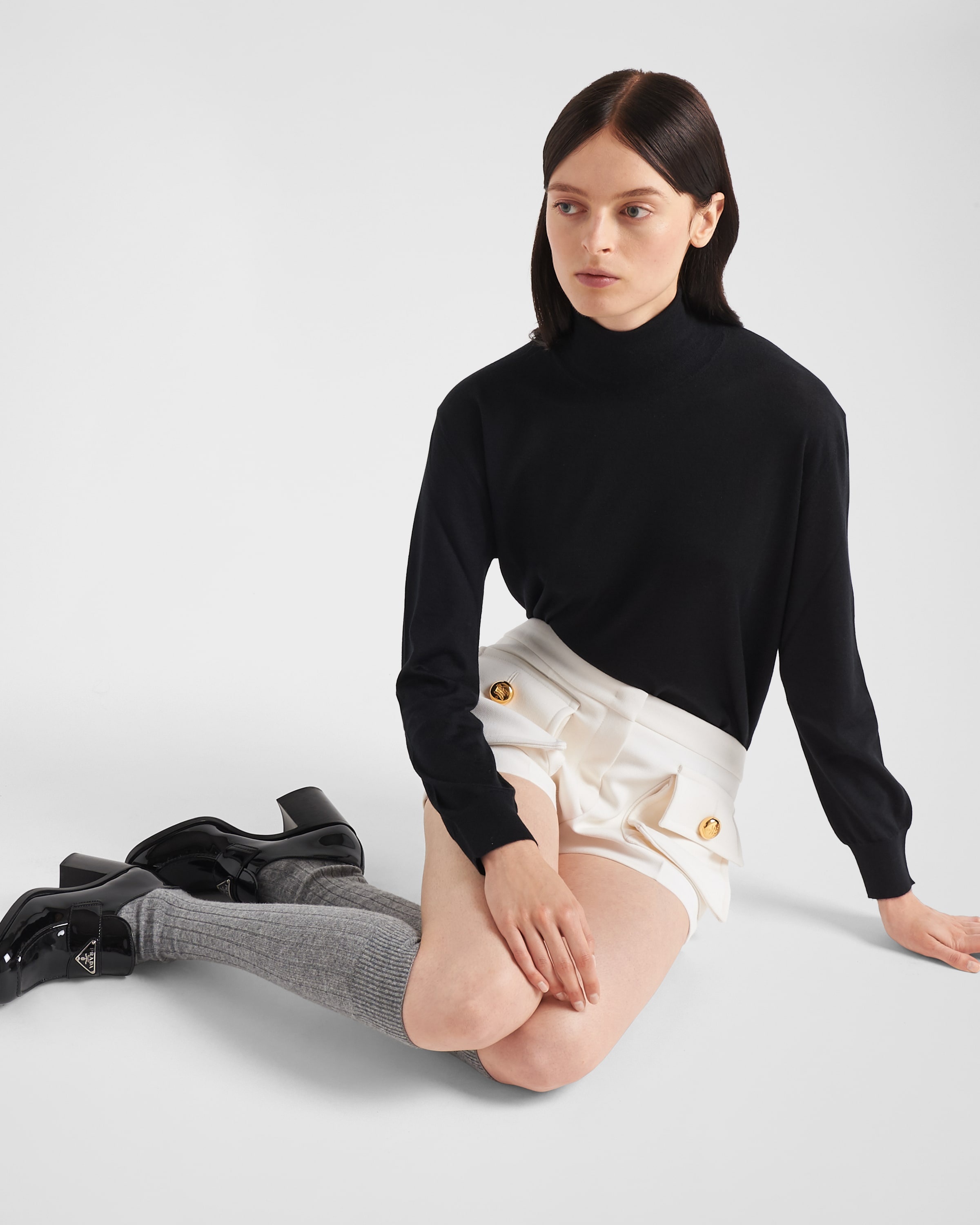 Cashmere and wool turtleneck sweater - 4