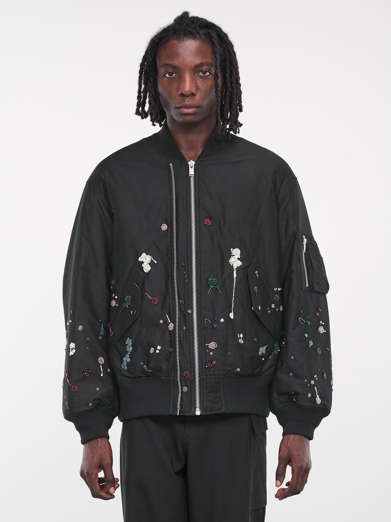 UNDERCOVER Embellished Bomber Jacket | hlorenzo | REVERSIBLE