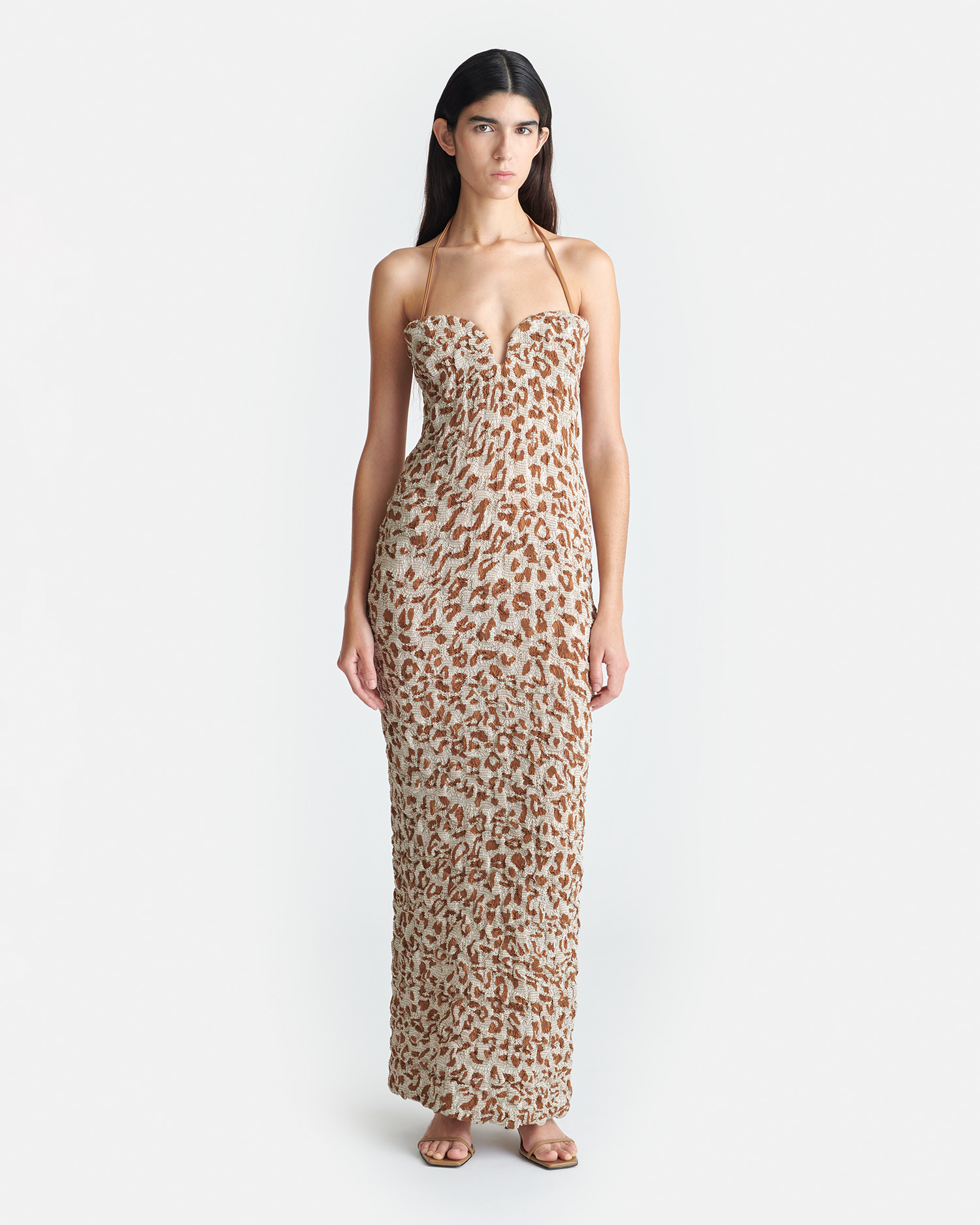 Seersucker Cotton Voile Midi Dress - 3