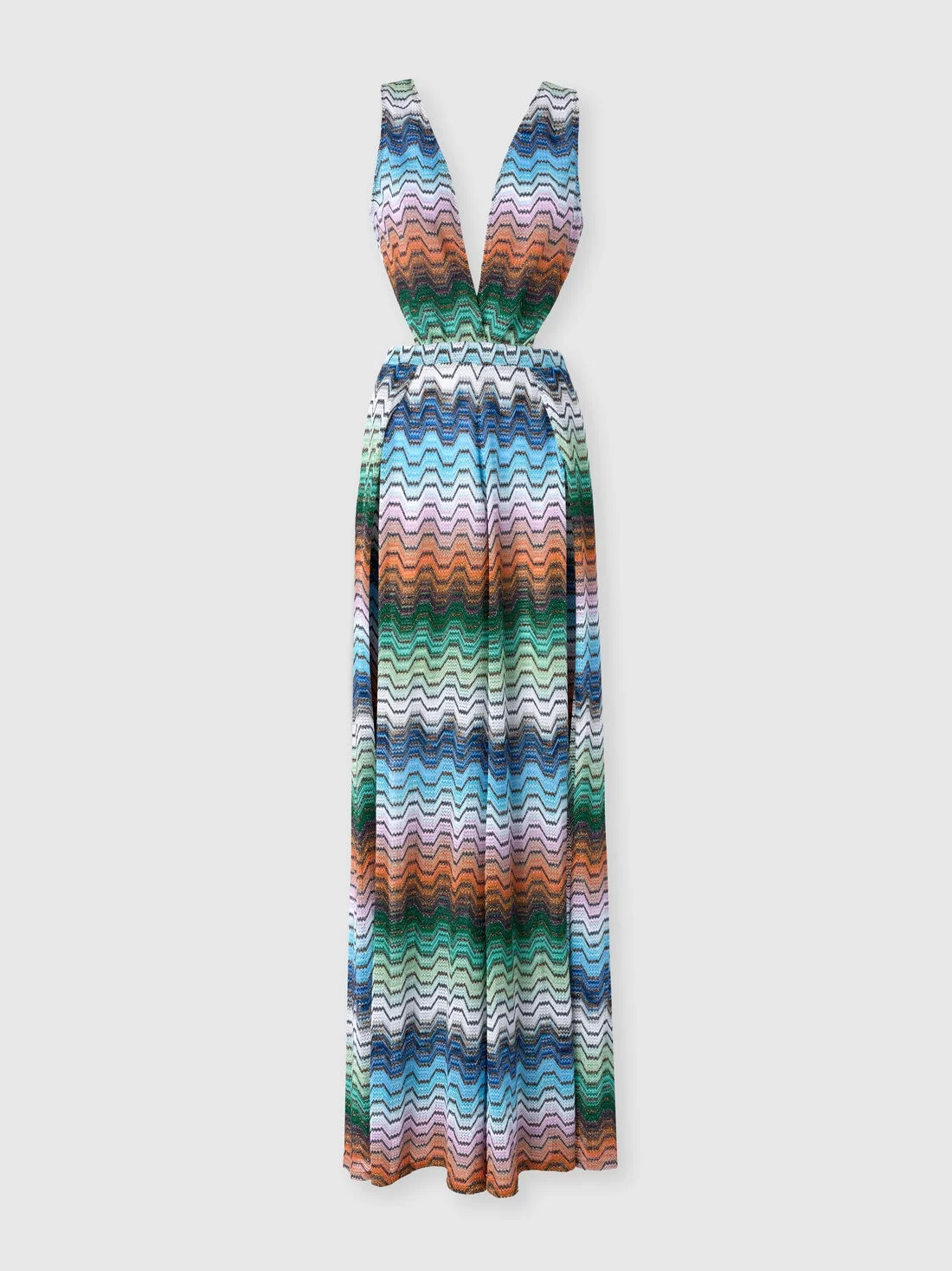 Long jumpsuit with greek motif - 1