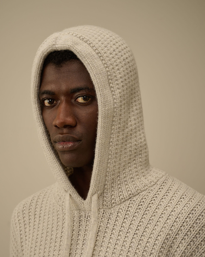 Lambswool GRS Boxy Hooded Sweater 6