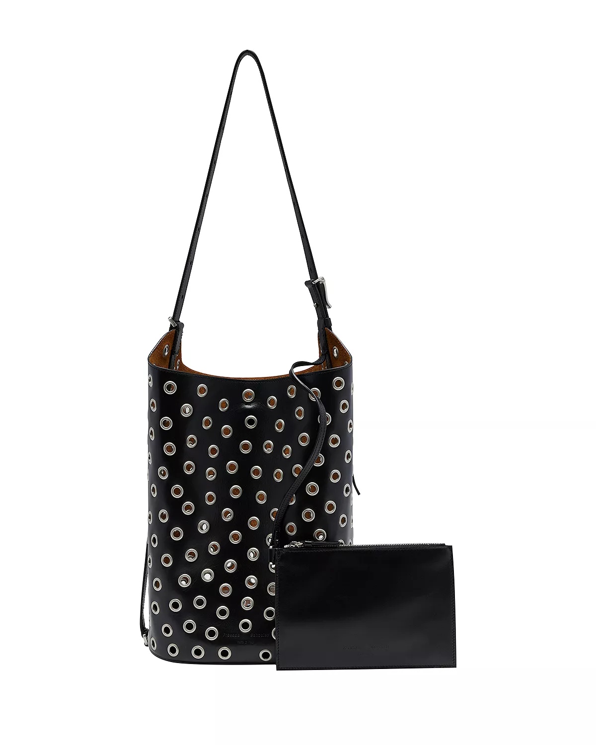 Brant Bucket Bag in Eyelet Leather - 2