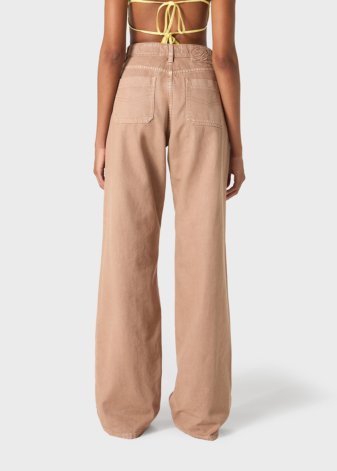 BOY FIT COTTON BULL PANTS - 4