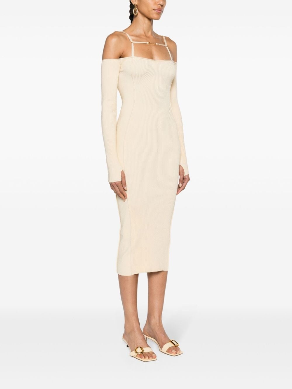 Sierra ribbed midi dress - 3