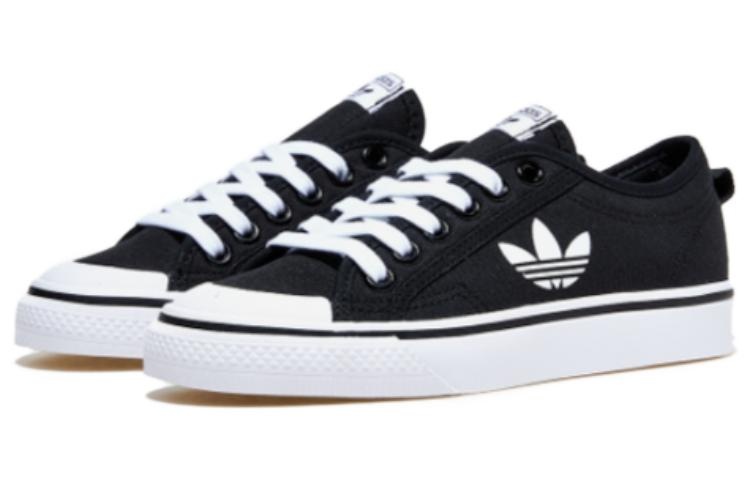 adidas adidas originals Nizza Trefoil 'Black White' HQ6939 | REVERSIBLE