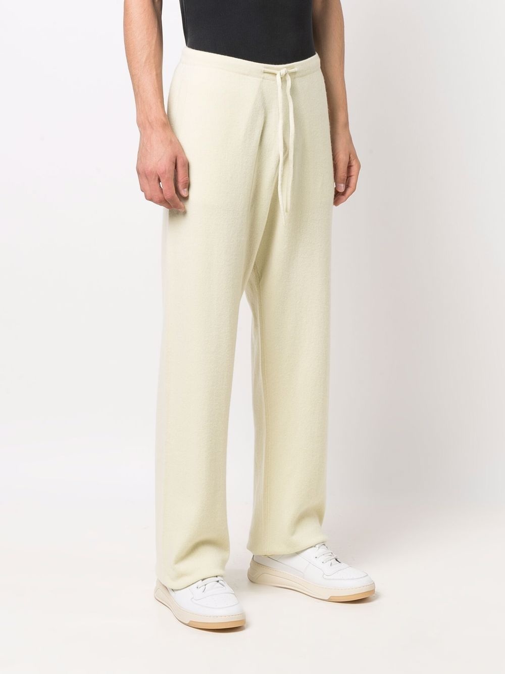 wide-leg drawstring trousers - 4