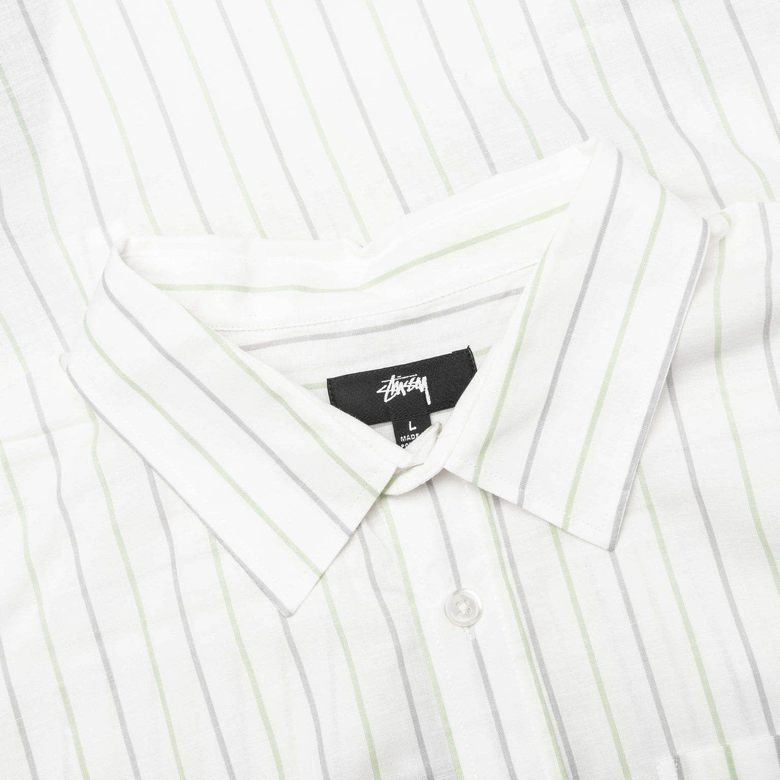 CLASSIC L/S SHIRT STRIPE - WHITE - 3