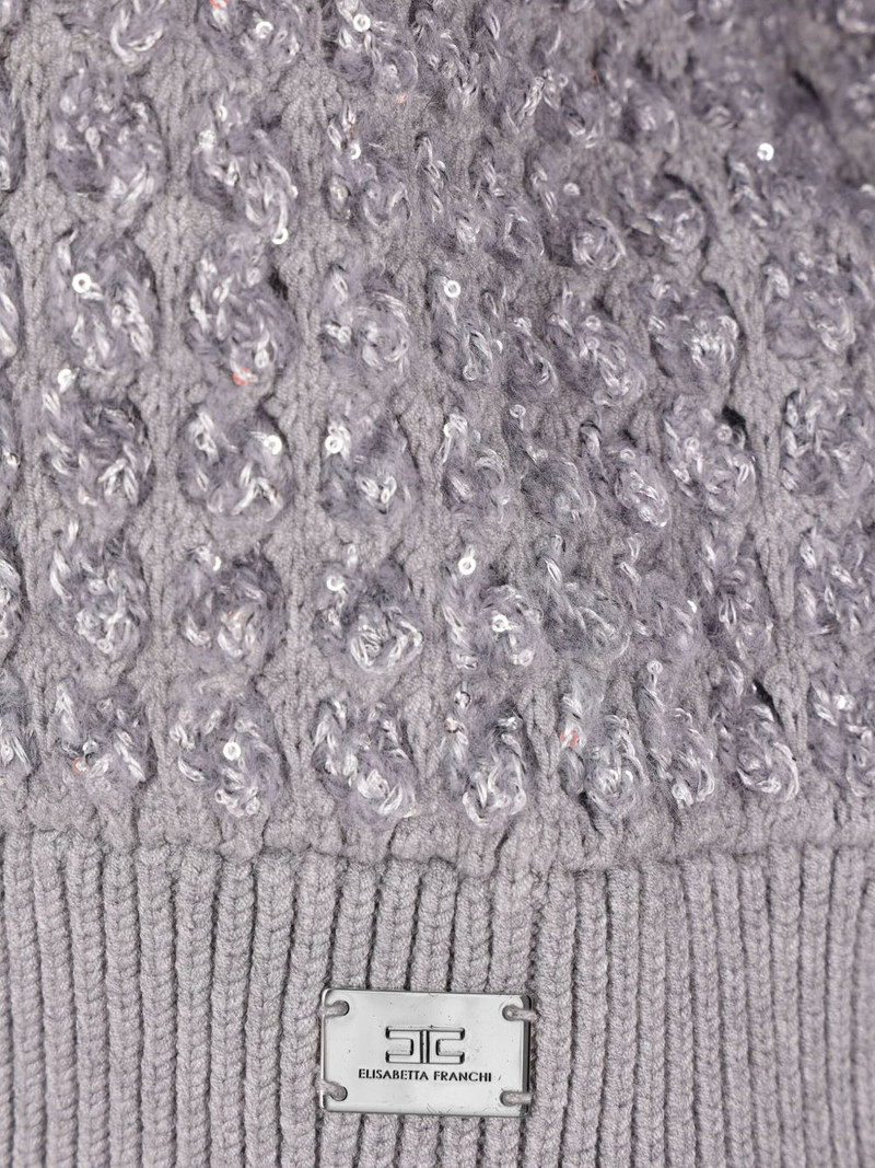 sequin-embellished high-neck sweater 4
