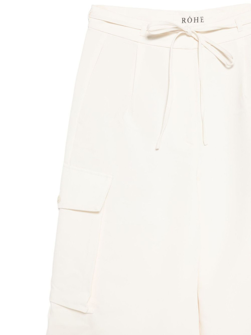 drawstring-waist cargo trousers 3