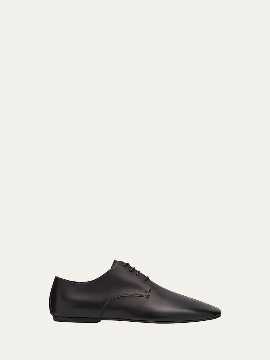 Men's Minimal Leather Oxford Shoes - 1
