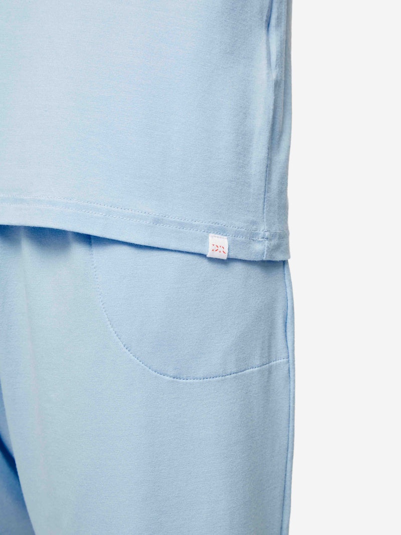 Men's T-Shirt Basel Micro Modal Stretch Sky - 6